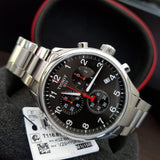 Tissot Chrono XL Quartz Asian Games Edition Black Dial Silver Steel Strap Watch For Men - T116.617.11.057.02 Authentic Buy Shop Now