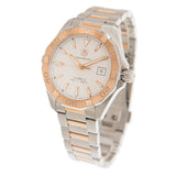 Tag Heuer Aquaracer Calibre 5 Automatic White Dial Two Tone Steel Strap Watch for Men - WAY2150.BD0911 Authentic Buy Shop Now
