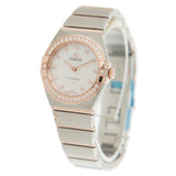 Omega Constellation Quartz Diamonds Mother of Pearl Dial Two Tone Steel Strap Watch for Women - 131.25.25.60.55.001 Authentic Buy Shop Now