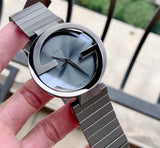 Gucci G Interlocking Quartz Grey Dial Grey Steel Strap Watch For Men - YA133210 Authentic Buy Shop Now