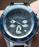 Marc Jacobs Rock Chronograph Silver Dial Silver Steel Strap Watch for Men - MBM5028 Authentic Buy Shop Now