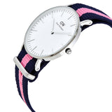Daniel Wellington Classic Winchester White Dial Two Tone Nylon Strap Watch For Women - DW00100049 Authentic Buy Shop Now