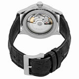 Gucci G Timeless Automatic Silver Dial Black Leather Strap Unisex Watch - YA126468 Authentic Buy Shop Now