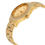 Guess Bedazzle Diamonds Gold Dial Gold Steel Strap Watch For Women - W1097L2 Authentic Buy Shop Now