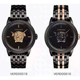 Versace Palazzo Empire Quartz Black Dial Black Steel Strap Watch For Men - VEDB00518 Authentic Buy Shop Now