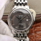 Omega De Ville Prestige Co-Axial Automatic Grey Dial Silver Steel Strap Watch for Men - 424.10.40.20.06.001 Authentic Buy Shop Now