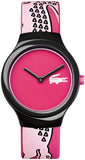 Lacoste Goa Pink Dial Two Tone Silicon Strap Watch for Women - 2020115 Authentic Buy Shop Now