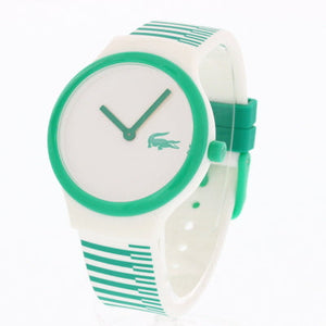 Lacoste Goa White Dial Two Tone Silicon Strap Watch for Kids - 2020117 Authentic Buy Shop Now