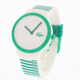 Lacoste Goa White Dial Two Tone Silicon Strap Watch for Kids - 2020117 Authentic Buy Shop Now