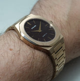 D1 Milano Ultra Thin Brown Dial Gold Steel Strap Watch for Men - D1-UTBJ13 Authentic Buy Shop Now