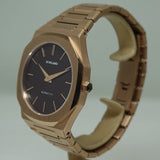 D1 Milano Ultra Thin Brown Dial Gold Steel Strap Watch for Men - D1-UTBJ13 Authentic Buy Shop Now