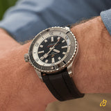 Breitling Superocean Automatic 46 Black Dial Black Rubber Strap Watch for Men - A17378211B1S1 Authentic Buy Shop Now