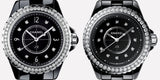 Chanel J12 Diamonds Ceramic Black Dial Black Steel Strap Watch for Women - J12 H3108 Authentic Buy Shop Now