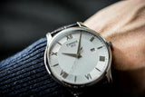 Tissot T Classic Tradition Silver Dial Brown Leather Strap Watch For Men - T063.610.16.038.00 Authentic Buy Shop Now