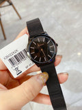 Calvin Klein Minimal Diamonds Black Dial Black Mesh Bracelet Watch for Women - K3M22X2X Authentic Buy Shop Now