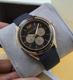 Michael Kors Quartz Black Dial Black Silicone Strap Watch For Women - MK6944 Authentic Buy Shop Now