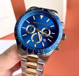 Michael Kors Layton Chronograph Blue Dial Two Tone Steel Strap Watch For Men - MK8825 Authentic Buy Shop Now