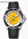 Breitling Superocean Automatic 42mm Yellow Dial Black Rubber Strap Watch for Men - A17375211/1S1 Authentic Buy Shop Now