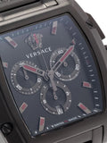 Versace Dominus Chronograph Quartz Black Dial Black Steel Strap Watch For Men - VE6H00623 Authentic Buy Shop Now