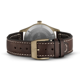 IWC Pilot's Watch Automatic Spitfire Green Dial Brown Leather Strap Watch for Men - IW326802 Authentic Buy Shop Now