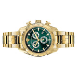 Versace V-Ray Chronograph Quartz Green Dial Gold Steel Strap Watch For Men - VE2I00621 Authentic Buy Shop Now