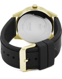 Guess G Twist Gold Dial Black Leather Strap Watch for Women - W0911L3 Authentic Buy Shop Now