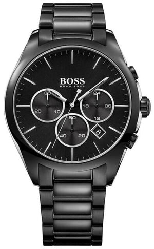 Hugo Boss Onyx Black Dial Black Steel Strap Watch for Men - 1513365 Authentic Buy Shop Now
