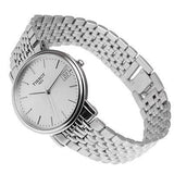 Tissot T Classic Desire White Dial Silver Steel Strap Watch for Women - T52.1.281.31 Authentic Buy Shop Now
