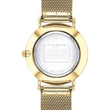Coach Perry White Dial Gold Mesh Bracelet Watch for Women - 14503125 Authentic Buy Shop Now