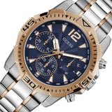 Guess Commander Chronograph Blue Dial Two Tone Steel Strap Watch for Men - GW0056G5 Authentic Buy Shop Now