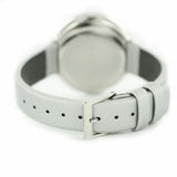 Calvin Klein Chic Silver Dial White Leather Strap Watch for Women - K7N23UP8 Authentic Buy Shop Now