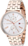 Tommy Hilfiger Jenna Quartz White Dial Rose Gold Steel Strap Watch for Women - 1782070 Authentic Buy Shop Now