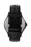 Armani Exchange Hampton Quartz Blue Dial Black Leather Strap Watch for Men - AX2411 Authentic Buy Shop Now