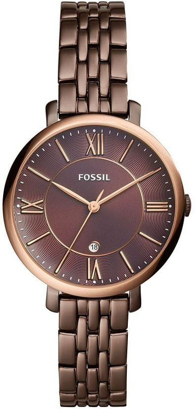 Fossil Jacqueline Brown Dial Brown Steel Strap Watch for Women - ES4275 Authentic Buy Shop Now