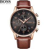 Hugo Boss Navigator Grey Dial Brown Leather Strap Watch for Men - 1513496 Authentic Buy Shop Now