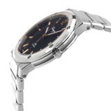 Salvatore Ferragamo F-80 Classic Black Dial Silver Steel Strap Watch for Men - SFDT02423 Authentic Buy Shop Now