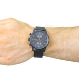 Hugo Boss Navigator Chronograph Blue Dial Blue Mesh Bracelet Watch for Men - 1513538 Authentic Buy Shop Now