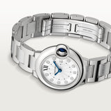 Cartier Ballon Bleu de Cartier Diamonds Silver Dial Silver Steel Strap Watch for Women - WE902073 Authentic Buy Shop Now