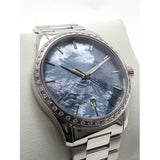 Gucci G Timeless Diamonds Mother of Pearl Blue Dial Silver Steel Strap Unisex Watch - YA126458 Authentic Buy Shop Now