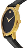 Movado Museum Black Dial Black Leather Strap Watch For Men - 2100005 Authentic Buy Shop Now