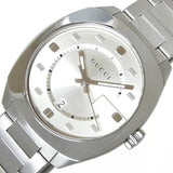 Gucci GG2570 Silver Dial Silver Steel Strap Watch For Men - YA142308 Authentic Buy Shop Now