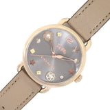 Coach Delancey Grey Dial Grey Leather Strap Watch For Women - 14502797 Authentic Buy Shop Now