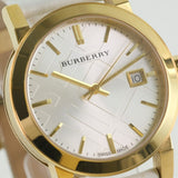 Burberry The City White Dial White Leather Strap Watch for Women - BU9110 Authentic Buy Shop Now