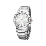 Bvlgari Bvlgari Bvlgari Lady Diamonds Silver Dial Silver Steel Strap Watch for Women - BVLGARI103696 Authentic Buy Shop Now