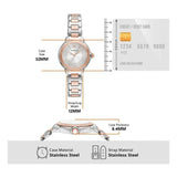Emporio Armani Mia Three-Hand Analog Crystal Silver Dial Two Tone Steel Strap Watch For Women - AR11643 Authentic Buy Shop Now