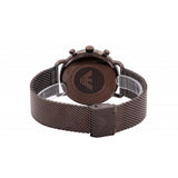 Emporio Armani Aviator Chronograph Grey Dial Brown Mesh Bracelet Watch For Men - AR11169 Authentic Buy Shop Now