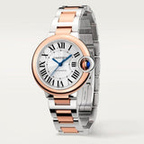 Cartier Ballon Bleu de Cartier Silver Dial Two Tone Steel Strap Watch for Women - W2BB0032 Authentic Buy Shop Now