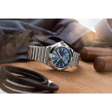 Breitling Chronomat GMT 40 Blue Dial Silver Steel Strap Watch for Men - A32398101C1A1 Authentic Buy Shop Now