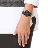 Michael Kors Mini Slim Runway Black Dial Black Steel Strap Watch for Women - MK3587 Authentic Buy Shop Now