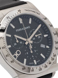 Salvatore Ferragamo 1927 Chrono Analog Black Dial Black Leather Strap Watch for Men - SFKZ00123 Authentic Buy Shop Now